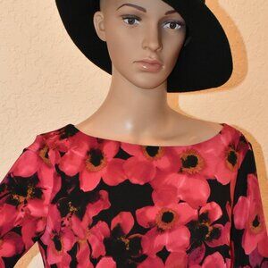 Ralph Lauren Floral Draped Jersey Sheath Dress US 8 - NWOT